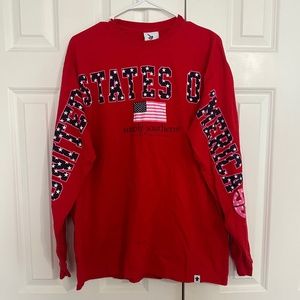 Simply Southern Red USA Shirt Size L